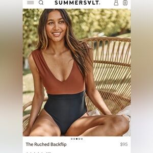 Summersalt ruched backflip swimsuit